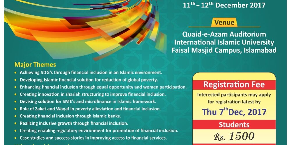 Thematic Workshop on Enhancing Poor’s Capability and financial inclusion in Islamic Perspective