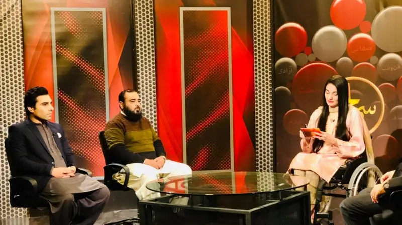 Dr. Muhammad Abubakar Siddique with Muneeba Mazari in PTV program Samaj